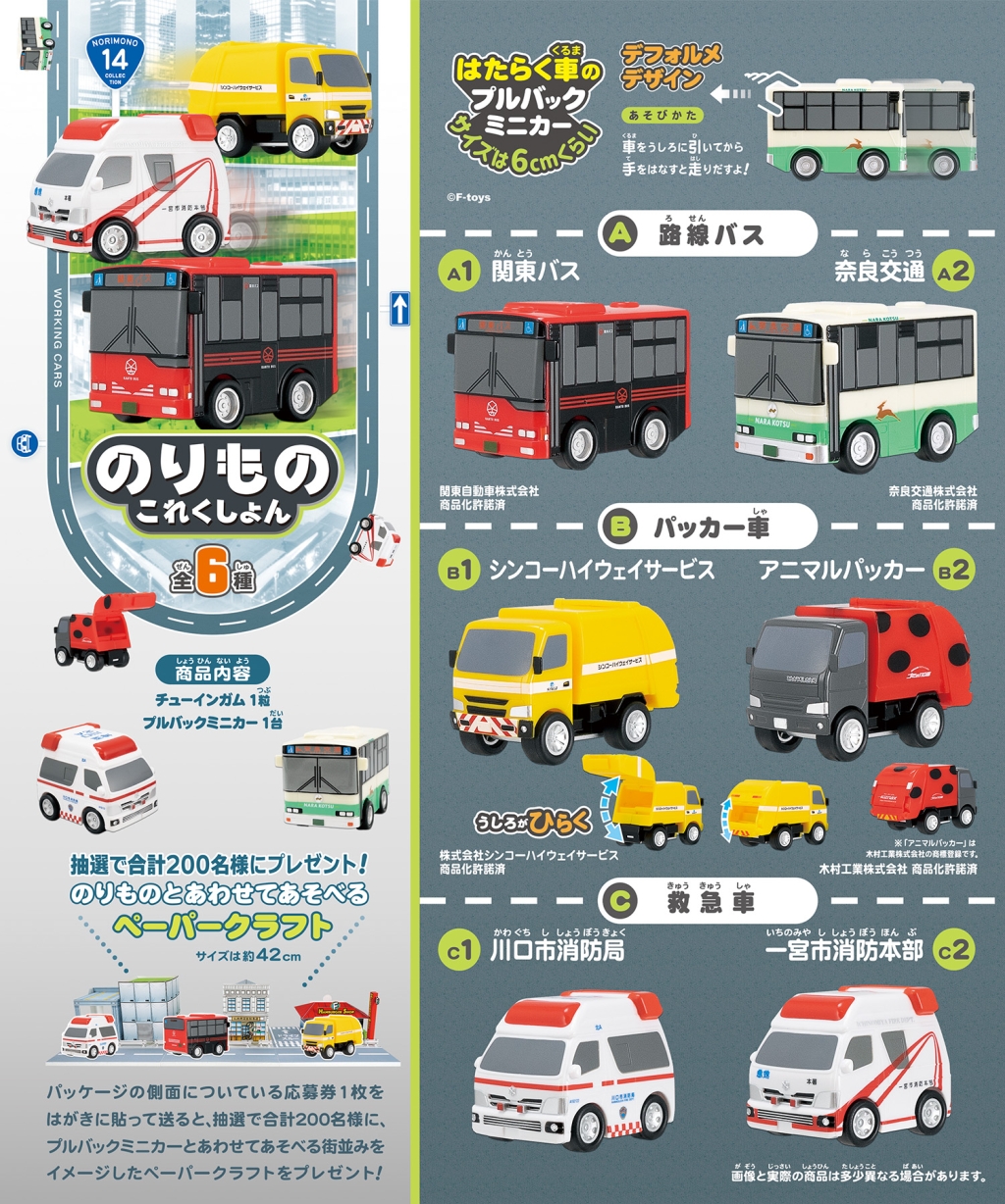 F-TOYS 日本路面超Ｑ車車系列 第14彈 盒玩+424