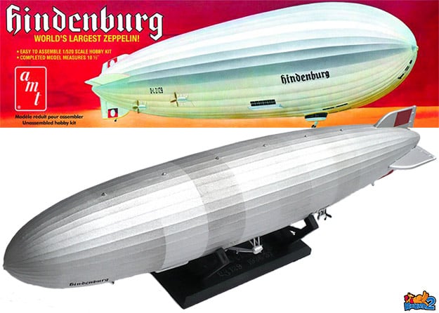 硬式飛艇代表作 1/520 德國興登堡號+182