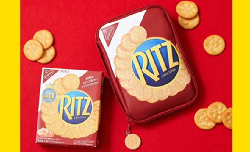 都說不要玩食物！寶島社推出 RITZ CRACKERS 造型收納袋+387