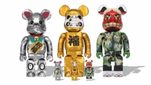 新年必備縁起物!BE@RBRICK BAPE®︎ 鍍銀招財貓 / 鍍金達摩 / 獅子舞
