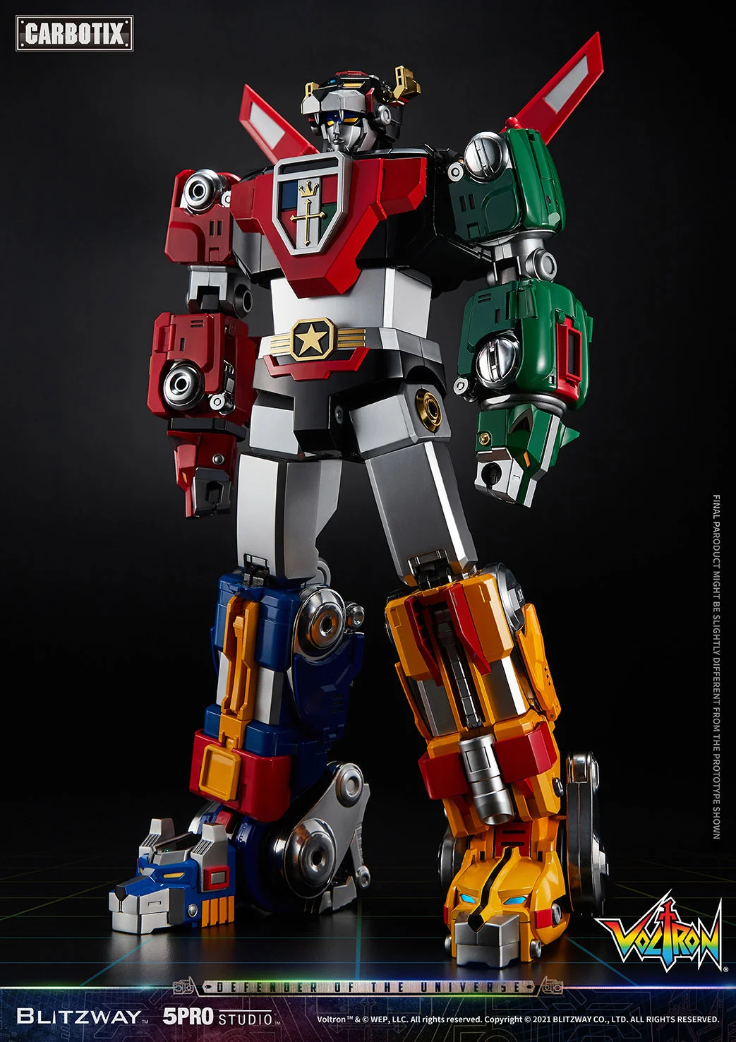 Blitzway CARBOTIX 百獸王 Voltron 五獅合體細節展示 (4)