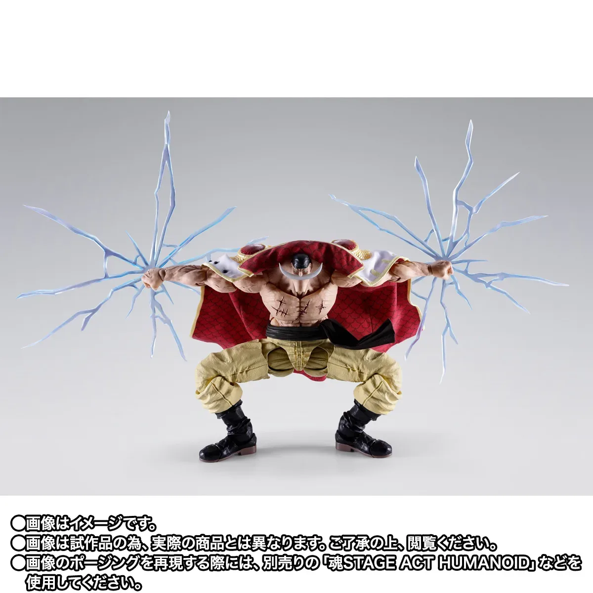 S.H.Figuarts《航海王》艾德華·紐蓋特(白鬍子)頂點之戰版強勢出擊 24.5公分魄力巨軀搭配布製大衣與震震果實特效手首 細節特寫