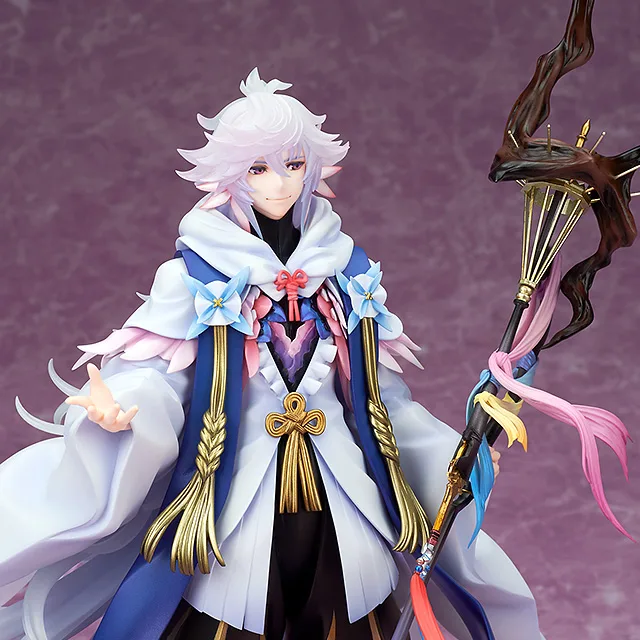 ALTER《Fate/Grand Order》Caster 梅林 1/8 比例塗裝完成品:花之魔術師完全評測 細節特寫