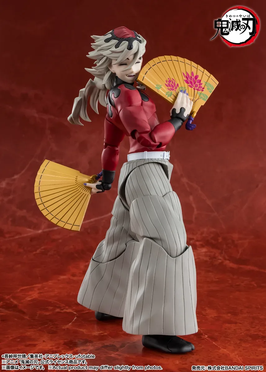 S.H.Figuarts《鬼滅之刃》上弦之貳「童磨」可動公仔登場 招牌金扇與狂妄笑顏極致重現 細節特寫