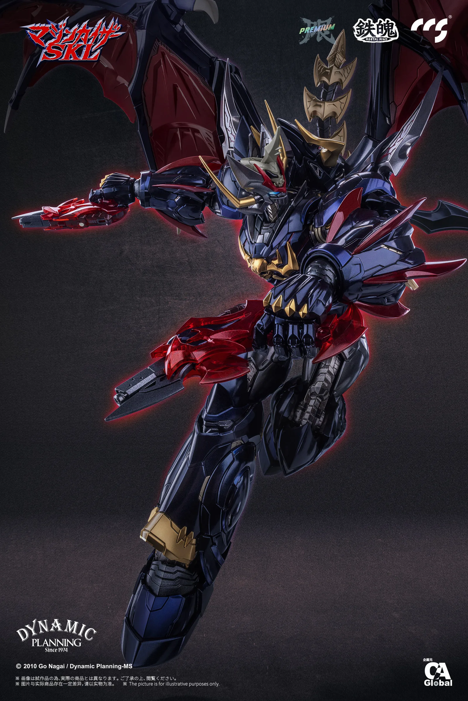 CCSTOYS 鐵魄《魔神皇帝 G》魔神凱撒 SKL(Mazinkaiser SKL)合金可動模型:旗艦工藝完全評測 細節特寫