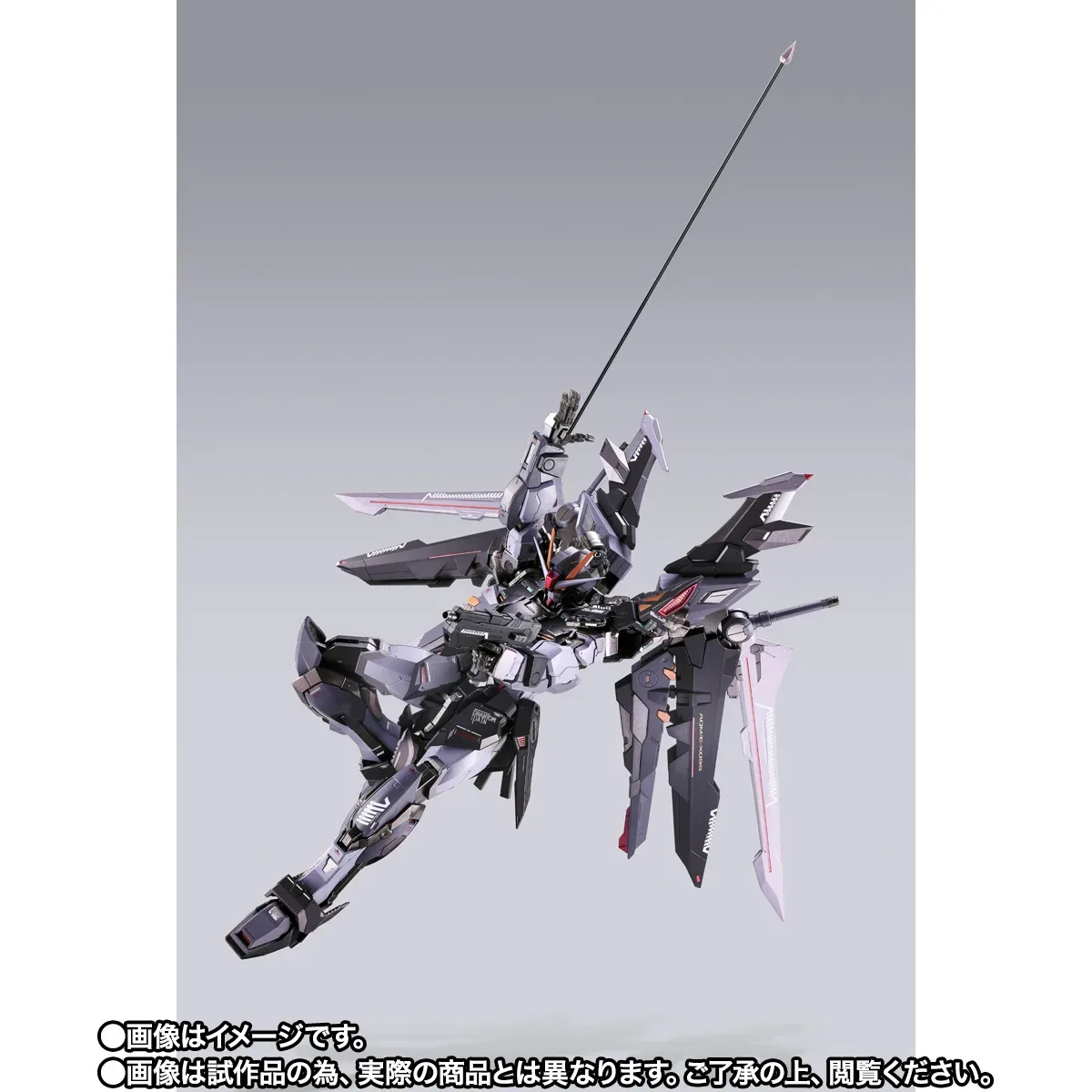 METAL BUILD《機動戰士鋼彈SEED C.E.73 -STARGAZER-》漆黑攻擊鋼彈 20 週年紀念配色合金可動模型登場 細節特寫