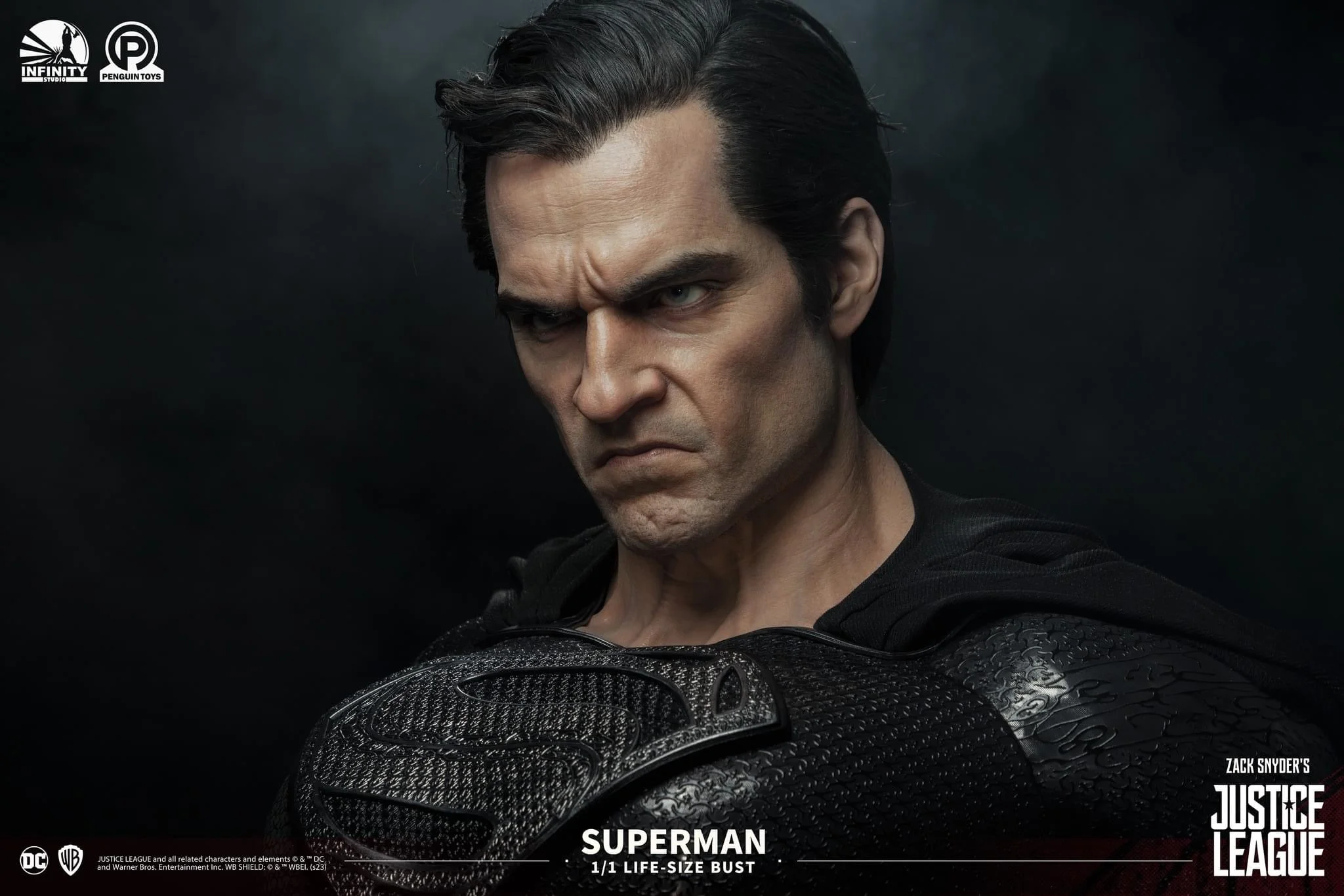 Queen Studios《DC 漫畫》超人（Superman）1/1 全身矽膠植髮典藏半身胸像 細節展示 (7)