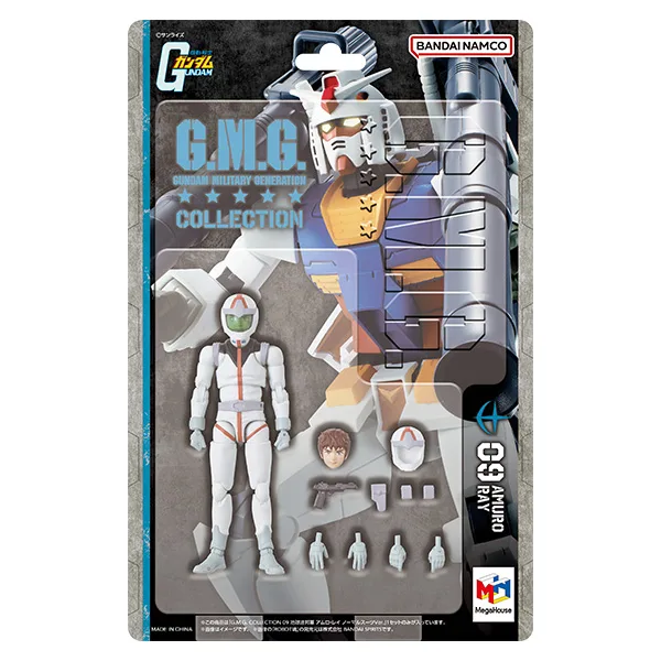 聯邦白色流星再臨!MegaHouse《機動戰士鋼彈》G.M.G. 地球聯邦軍 阿姆羅·雷 標準太空服 Ver. 可動公仔決定再販 細節特寫
