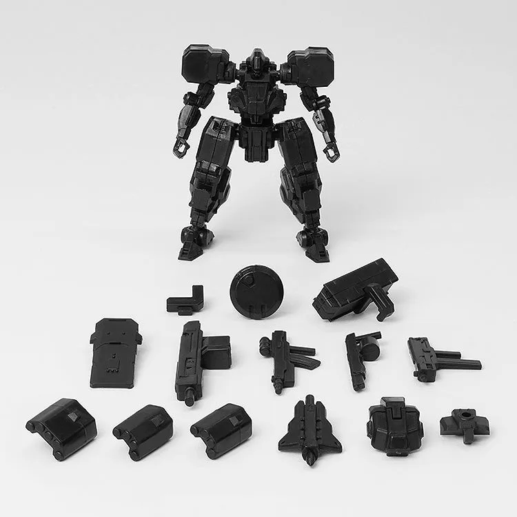threezero《機甲戰線》1/100「副爪 匿蹤黑+武器組」組裝模型登場,6公分迷你機體藏16處可動! 細節特寫