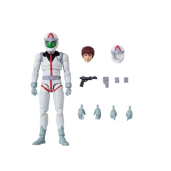 聯邦白色流星再臨!MegaHouse《機動戰士鋼彈》G.M.G. 地球聯邦軍 阿姆羅·雷 標準太空服 Ver. 可動公仔決定再販 細節特寫