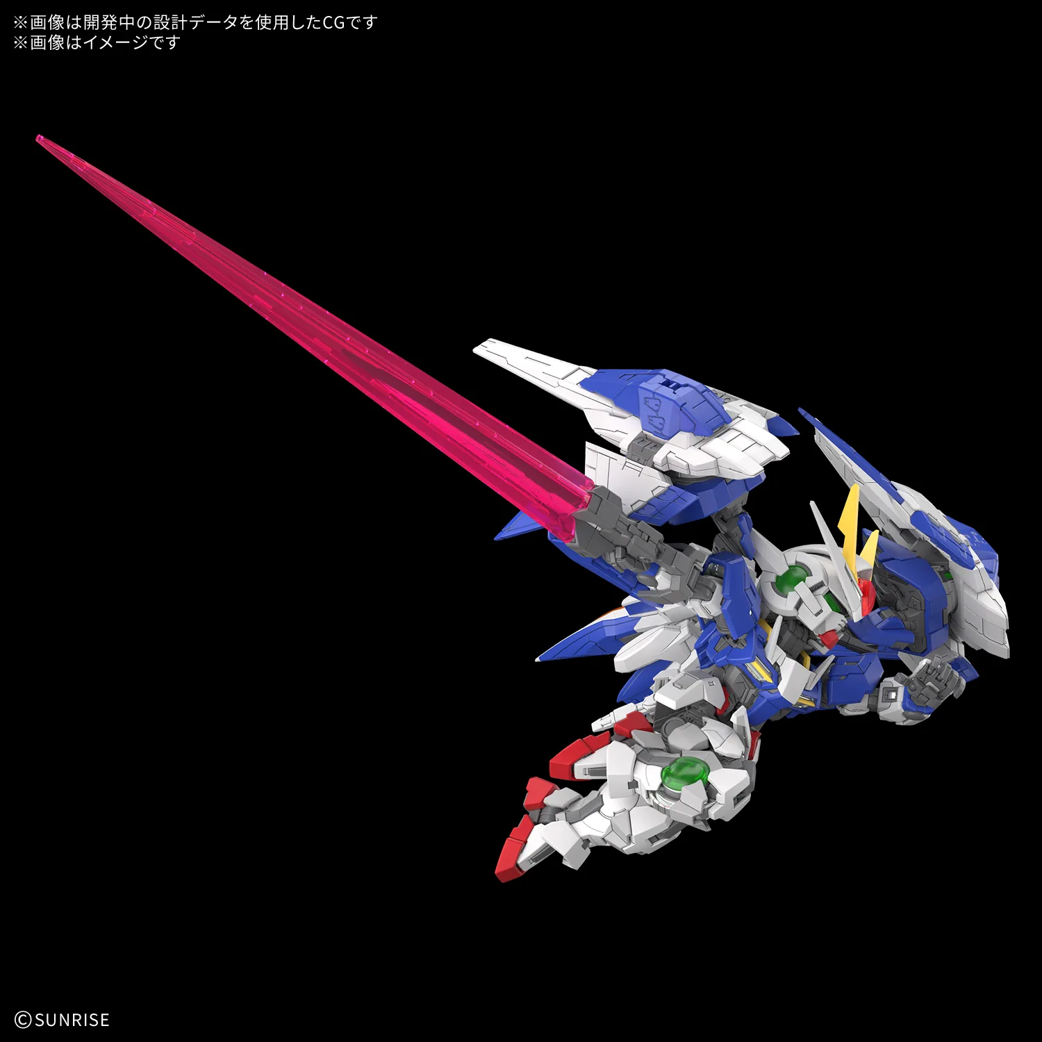 萬代 MGSD《機動戰士鋼彈00》00強化模組 預計2027年3月發售 搭載原創展開機構與全套特效武裝 細節特寫