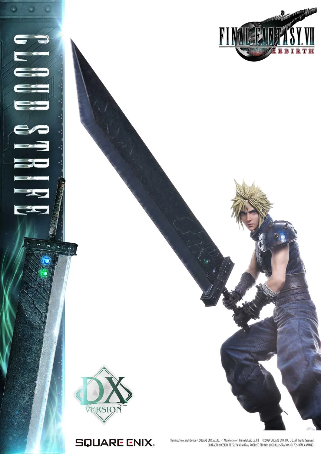 SQUARE ENIX MASTERLINE《Final Fantasy VII Rebirth》克勞德·史特萊夫 1/4 豪華旗艦雕像 細節展示 (4)