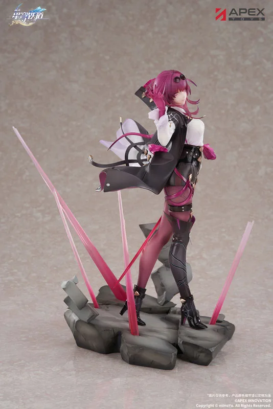 APEX-TOYS《崩壞:星穹鐵道》卡芙卡 1/7 比例塗裝完成品公仔:旗艦工藝完全評測 細節特寫