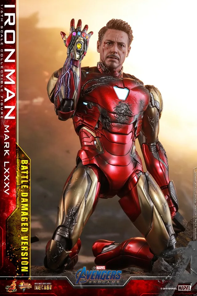 Hot Toys《復仇者聯盟4:終局之戰》鋼鐵人 Mark 85(戰損版)1/6 合金人偶:旗艦工藝完全評測 細節特寫