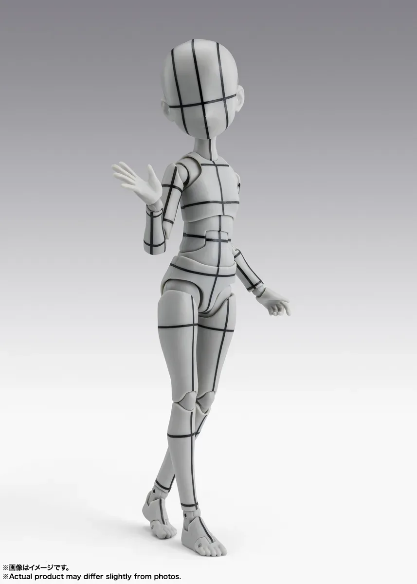 作畫練功神器登場!S.H.Figuarts 素體妹 杉森建線框版 2026年8月29日正式發售 細節特寫