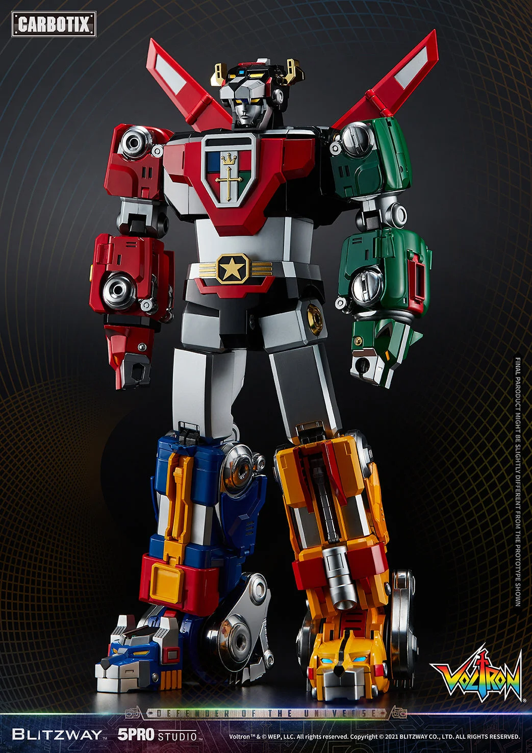 Blitzway CARBOTIX 百獸王 Voltron 五獅合體細節展示 (3)