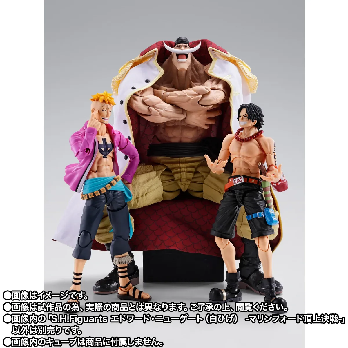 S.H.Figuarts《航海王》艾德華·紐蓋特(白鬍子)頂點之戰版強勢出擊 24.5公分魄力巨軀搭配布製大衣與震震果實特效手首 細節特寫