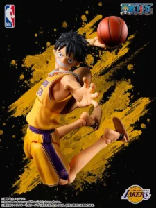 S.H.Figuarts《航海王》× NBA 聯名「蒙其・D・魯夫 湖人隊版」可動公仔正式發售!紫金戰袍熱血登場