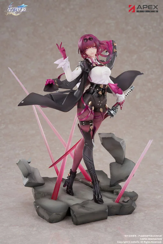 APEX-TOYS《崩壞:星穹鐵道》卡芙卡 1/7 比例塗裝完成品公仔:旗艦工藝完全評測 細節特寫