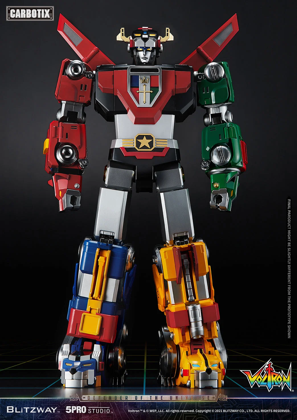 Blitzway CARBOTIX 百獸王 Voltron 五獅合體細節展示 (2)