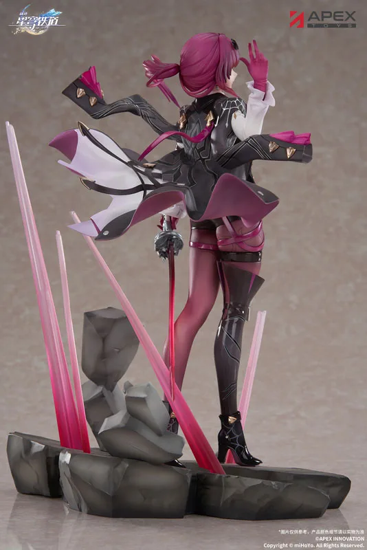 APEX-TOYS《崩壞:星穹鐵道》卡芙卡 1/7 比例塗裝完成品公仔:旗艦工藝完全評測 細節特寫