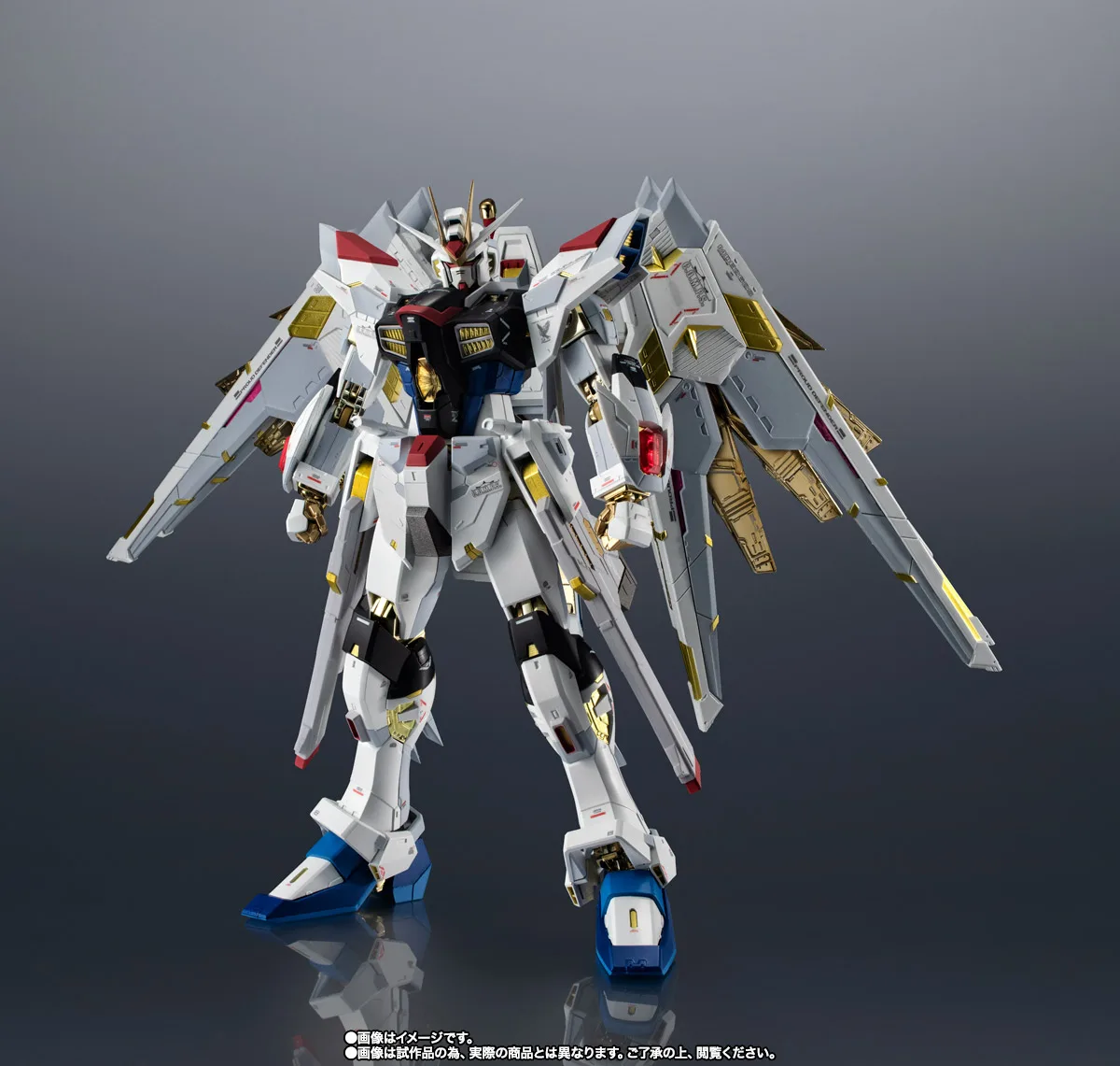 BANDAI SPIRITS《機動戰士鋼彈SEED FREEDOM》超合金 全能攻擊自由鋼彈 合金完成品:旗艦工藝完全評測 細節特寫