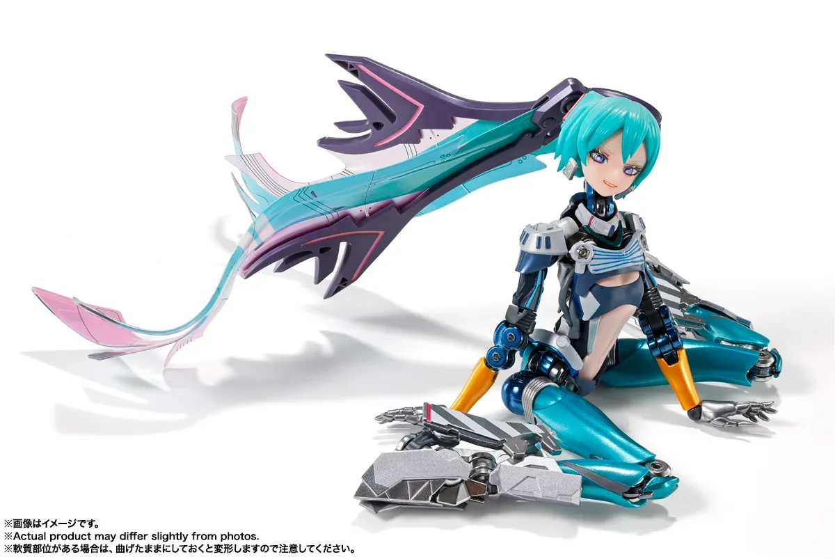 複合材質與合金骨架的機械歌姬!BANDAI SPIRITS「METAL BUILD 初音未來」2026年10月24日正式發售 細節特寫