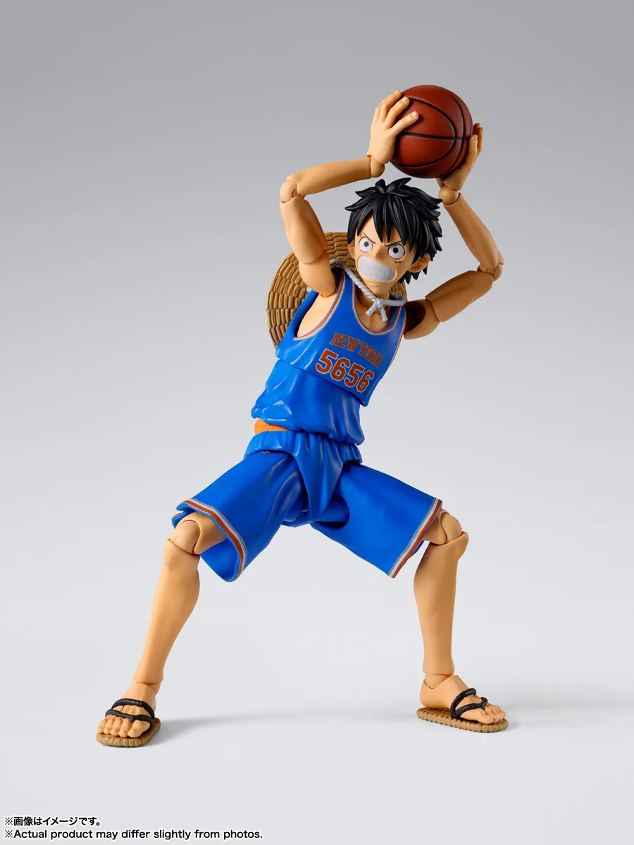 紐約尼克隊球衣魯夫開打！S.H.Figuarts《航海王》跨界聯名可動公仔 2026年10月24日正式發售 細節特寫