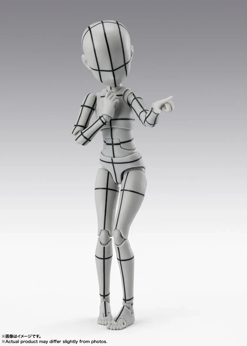 作畫練功神器登場!S.H.Figuarts 素體妹 杉森建線框版 2026年8月29日正式發售 細節特寫