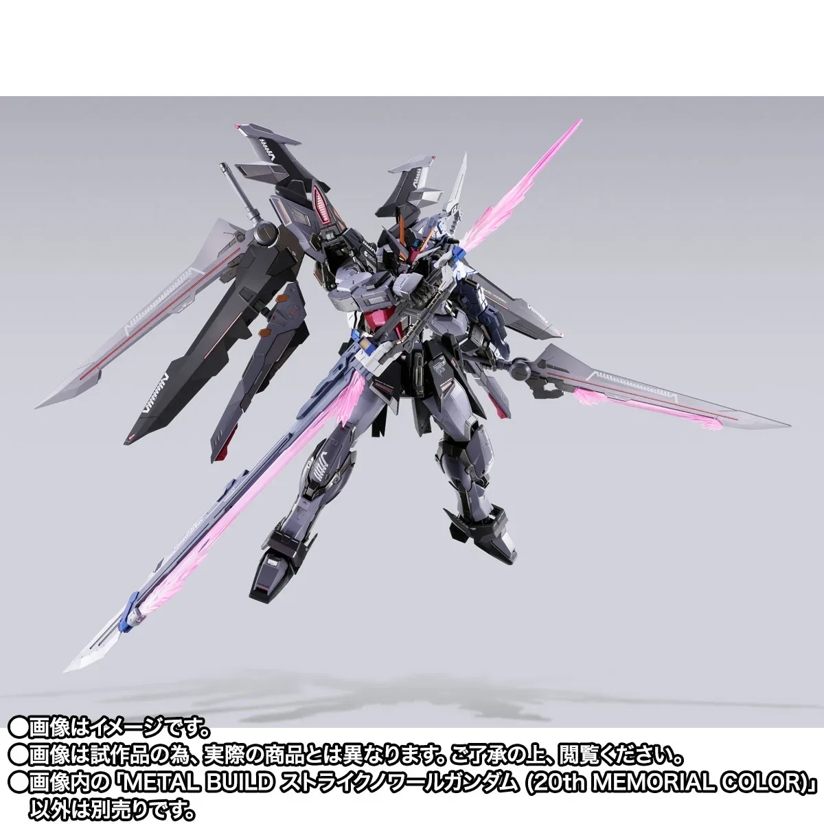METAL BUILD《機動戰士鋼彈SEED C.E.73 -STARGAZER-》漆黑攻擊鋼彈 20 週年紀念配色合金可動模型登場 細節特寫