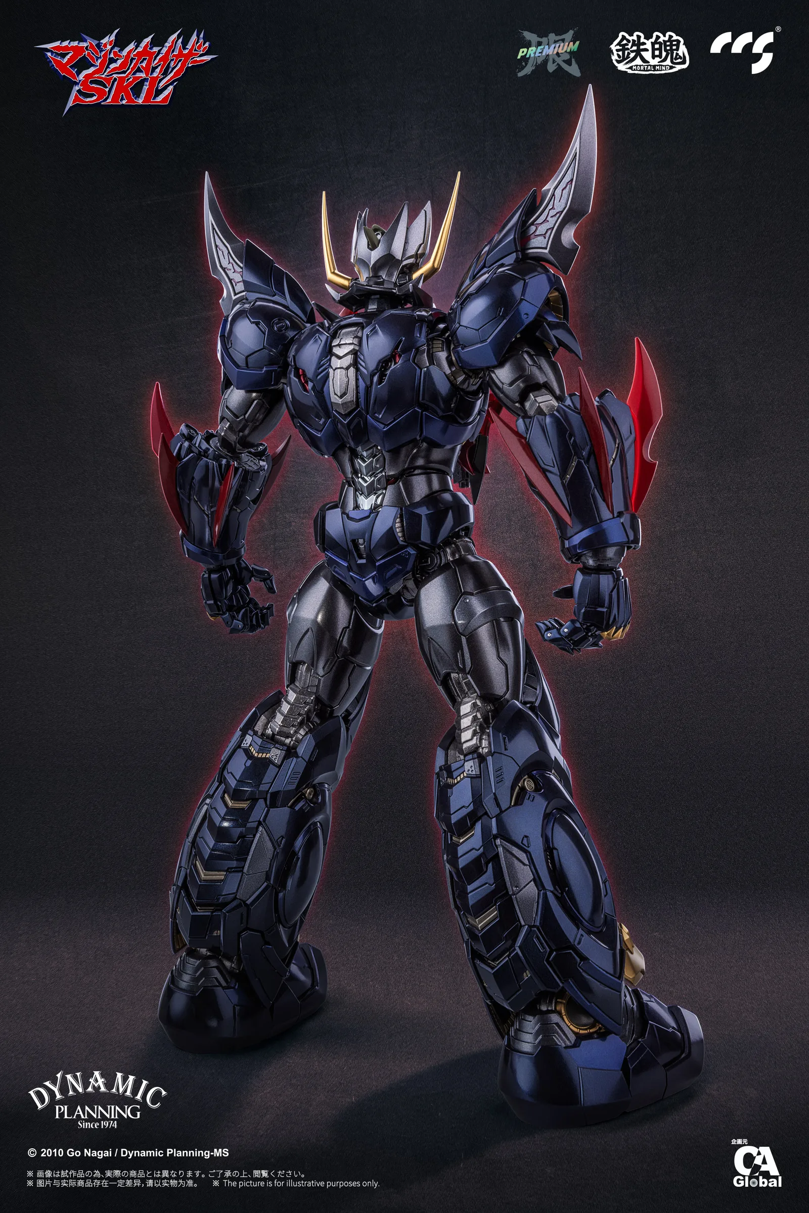 CCSTOYS 鐵魄《魔神皇帝 G》魔神凱撒 SKL(Mazinkaiser SKL)合金可動模型:旗艦工藝完全評測 細節特寫