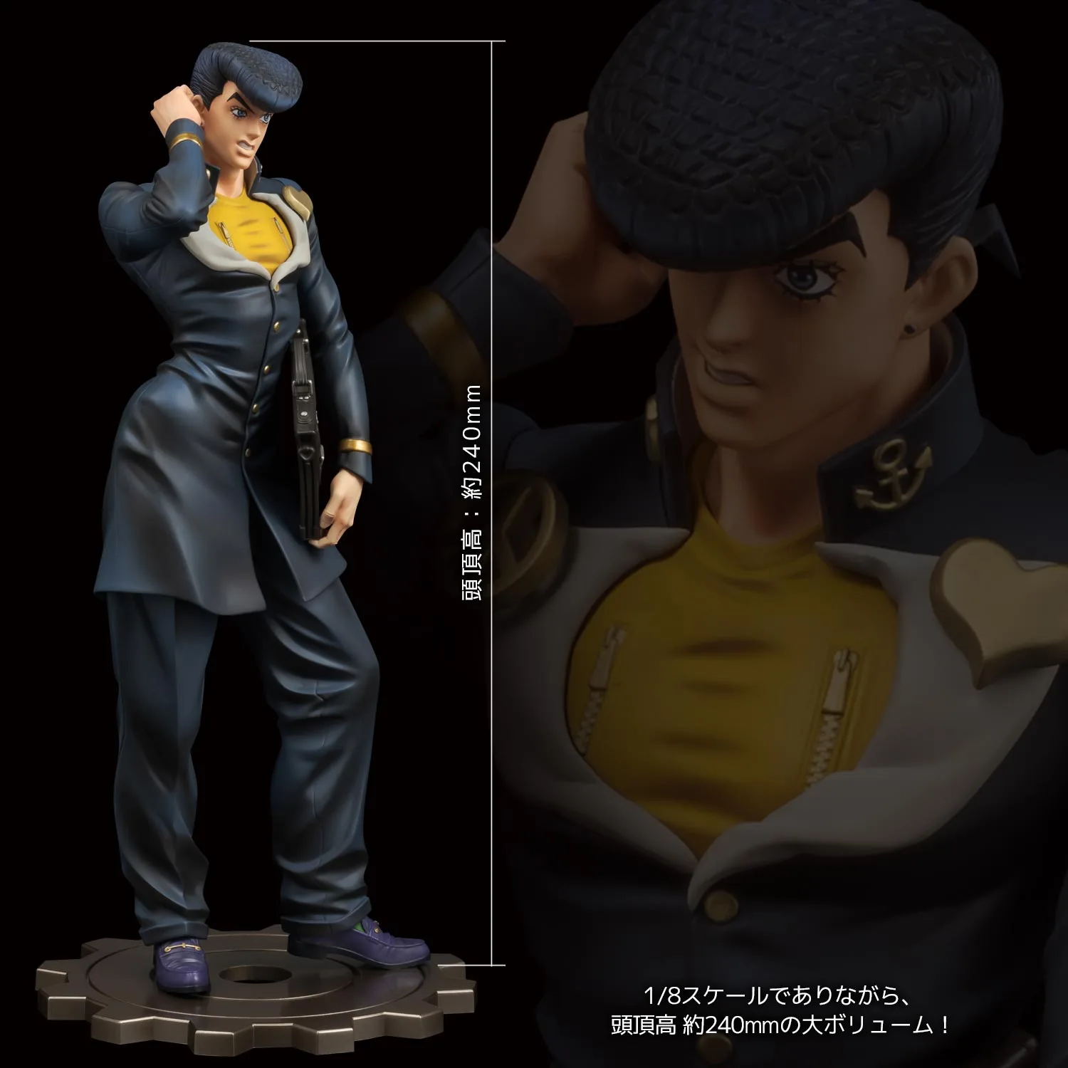 千值練《JOJO的奇妙冒險》東方仗助:瘋狂鑽石黃金工藝評測 展示照