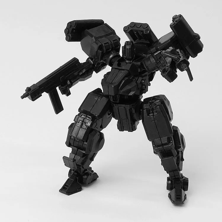 threezero《機甲戰線》1/100「副爪 匿蹤黑+武器組」組裝模型登場,6公分迷你機體藏16處可動! 細節特寫