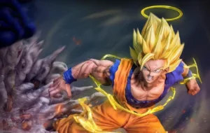 開天工作室《七龍珠Z》超賽2悟空 VS 魔人達爾 宿命對決場景雕像全貌