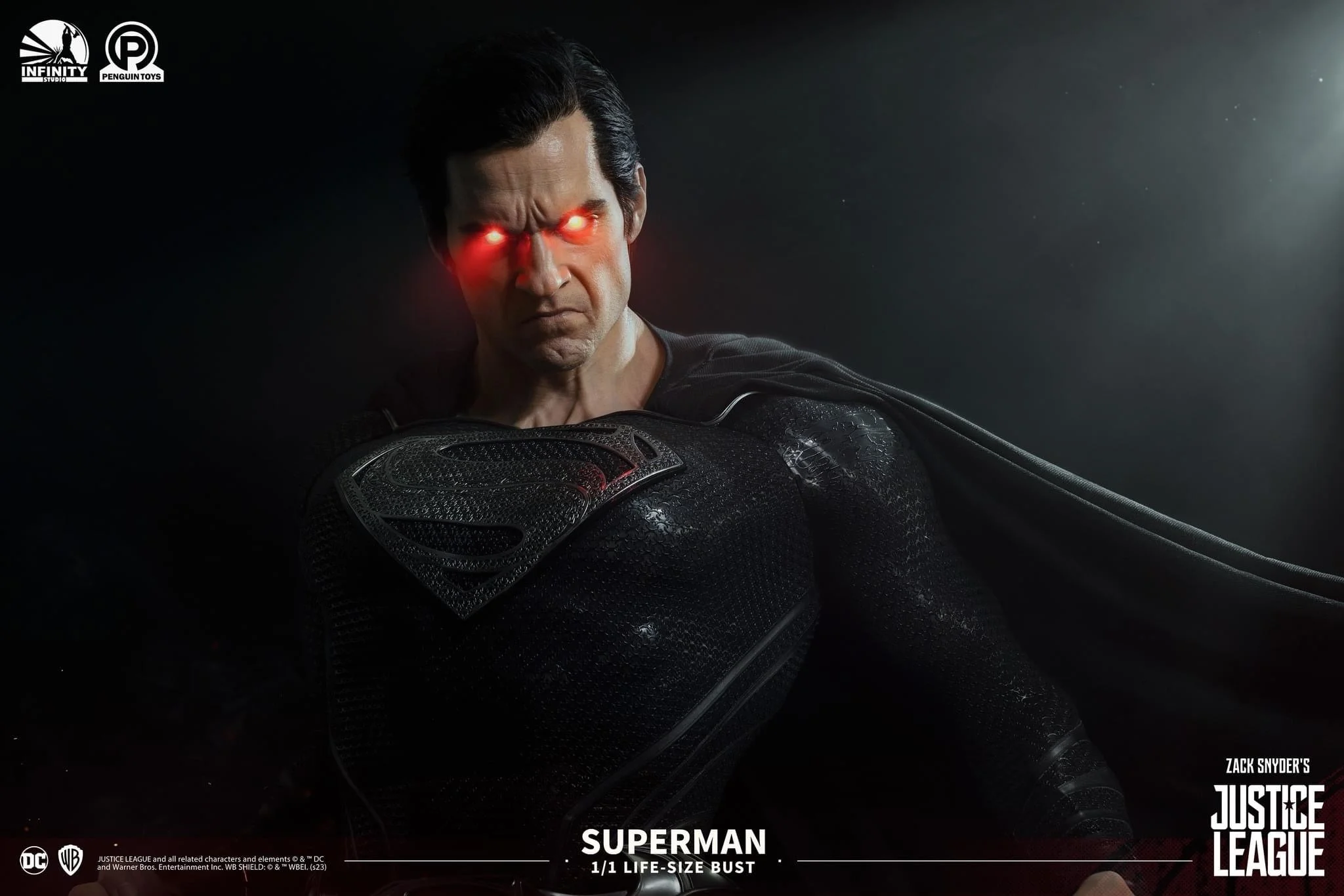 Queen Studios《DC 漫畫》超人（Superman）1/1 全身矽膠植髮典藏半身胸像 細節展示 (1)