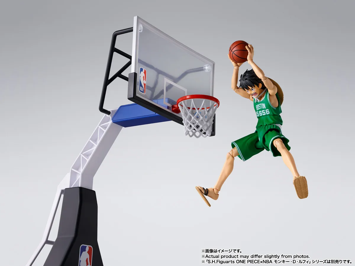 S.H.Figuarts《航海王》× NBA 聯名籃球架組正式發售！28.5公分熱血球場配件開箱準備 細節特寫
