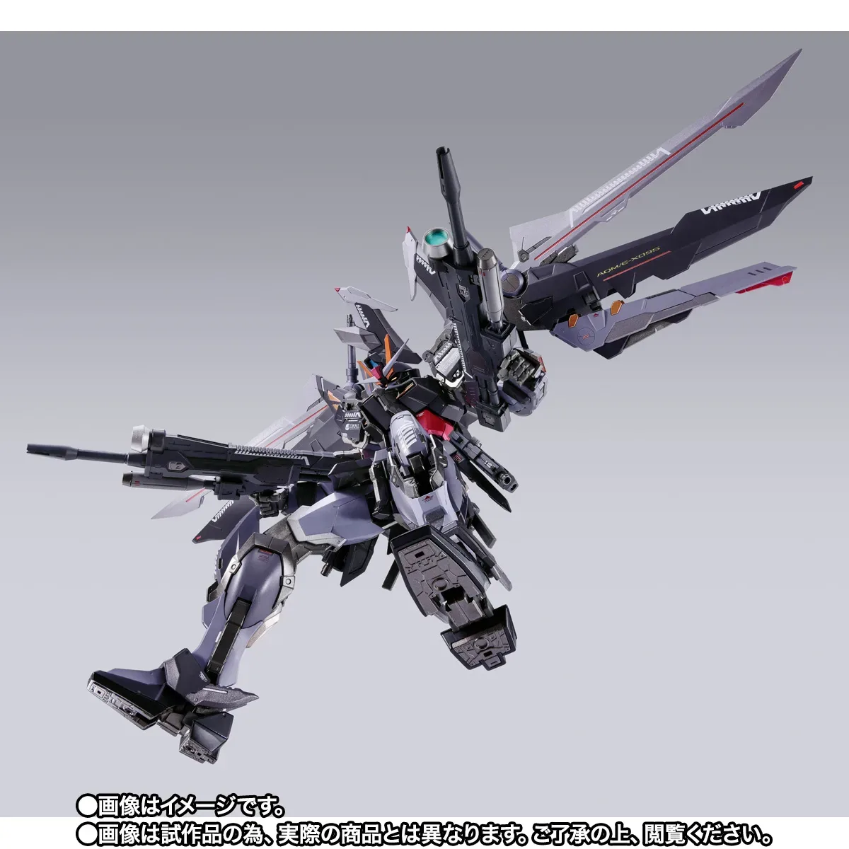 METAL BUILD《機動戰士鋼彈SEED C.E.73 -STARGAZER-》漆黑攻擊鋼彈 20 週年紀念配色合金可動模型登場 細節特寫