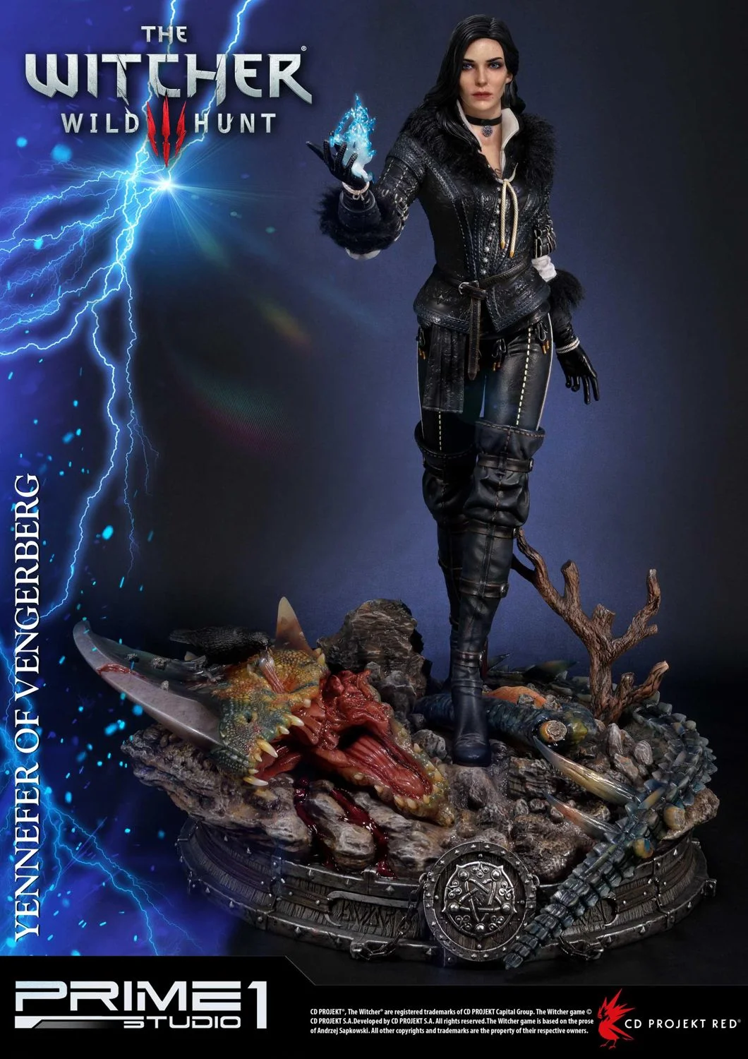 Prime 1 Studio《巫師 3:狂獵》凡格爾堡的葉奈法(Yennefer)1/4 旗艦雕像 細節展示 (3)