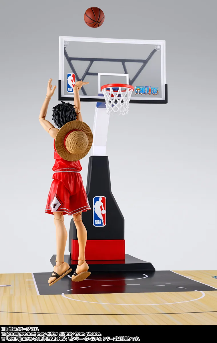 S.H.Figuarts《航海王》× NBA 聯名籃球架組正式發售！28.5公分熱血球場配件開箱準備 細節特寫