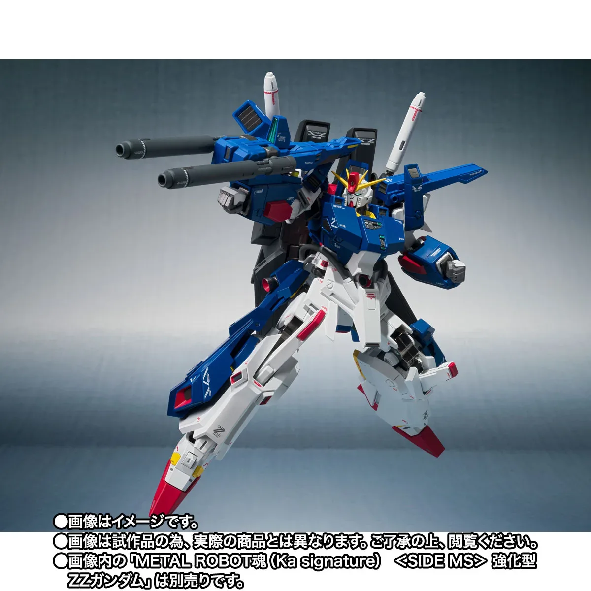 METAL ROBOT魂 Ka signature 強化型ZZ鋼彈全裝甲配件組！重現超絕巨型加農砲重武裝型態 細節特寫