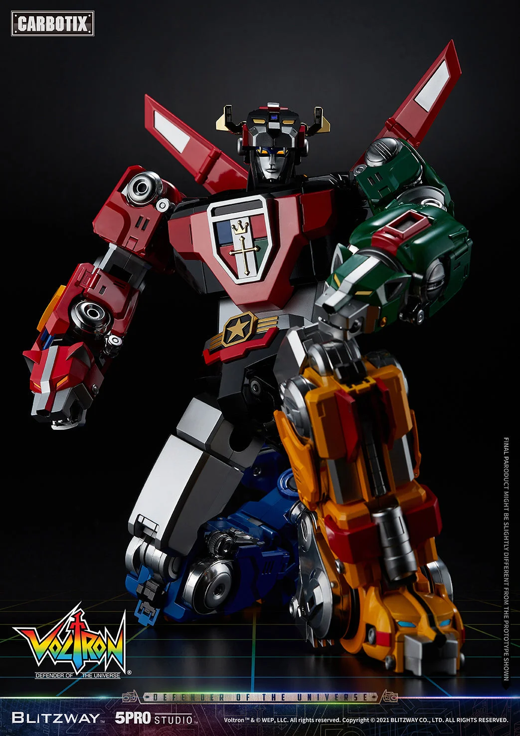 Blitzway CARBOTIX 百獸王 Voltron 五獅合體細節展示 (6)