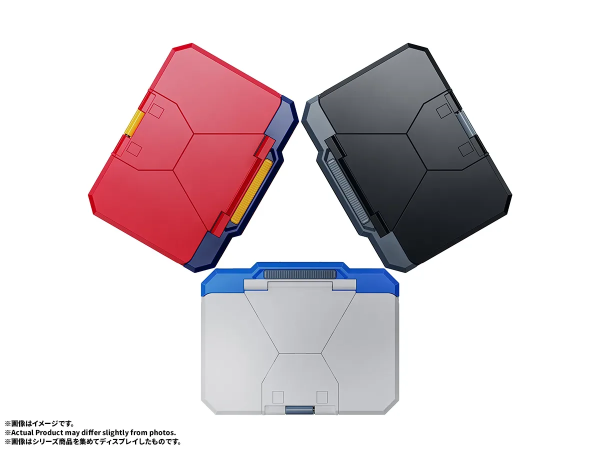 BANDAI SPIRITS《機動文具》自動變形名片盒標準配色!商務破冰的機關質感完成品 細節特寫
