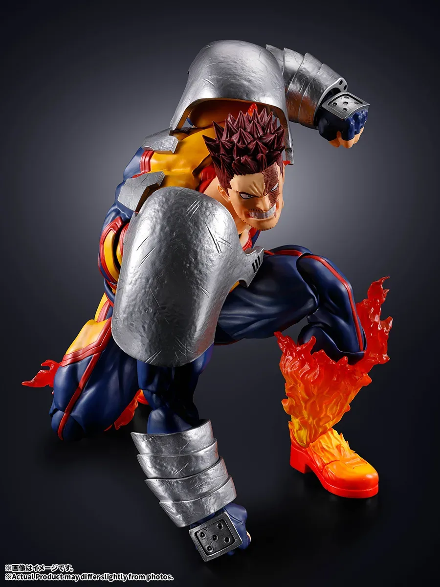 《我的英雄學院》No.1 英雄霸氣降臨!萬代 S.H.Figuarts「奮進人」可動公仔 魁梧體魄與燃燒特效震撼登場 細節特寫