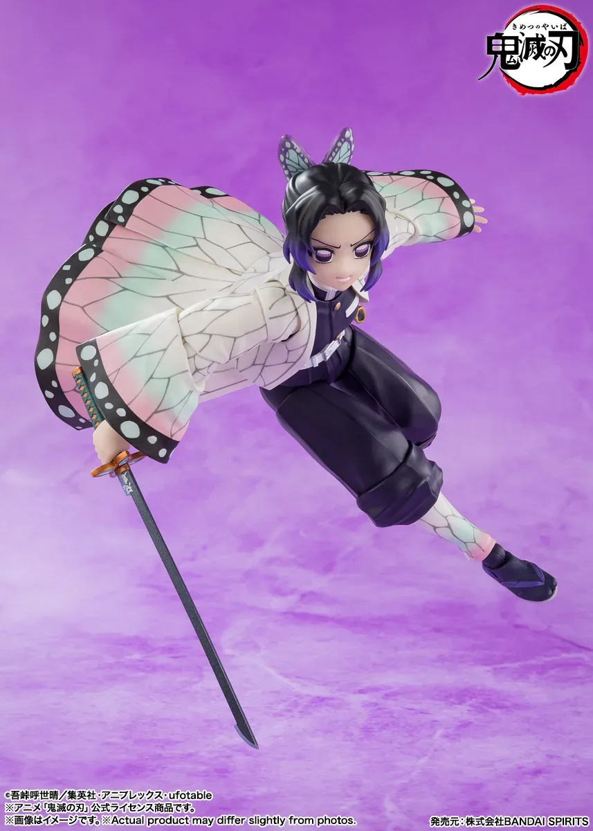 BANDAI SPIRITS《鬼滅之刃》S.H.Figuarts「胡蝶忍」可動公仔再次登場!經典羽織造型與專屬日輪刀重現 細節特寫