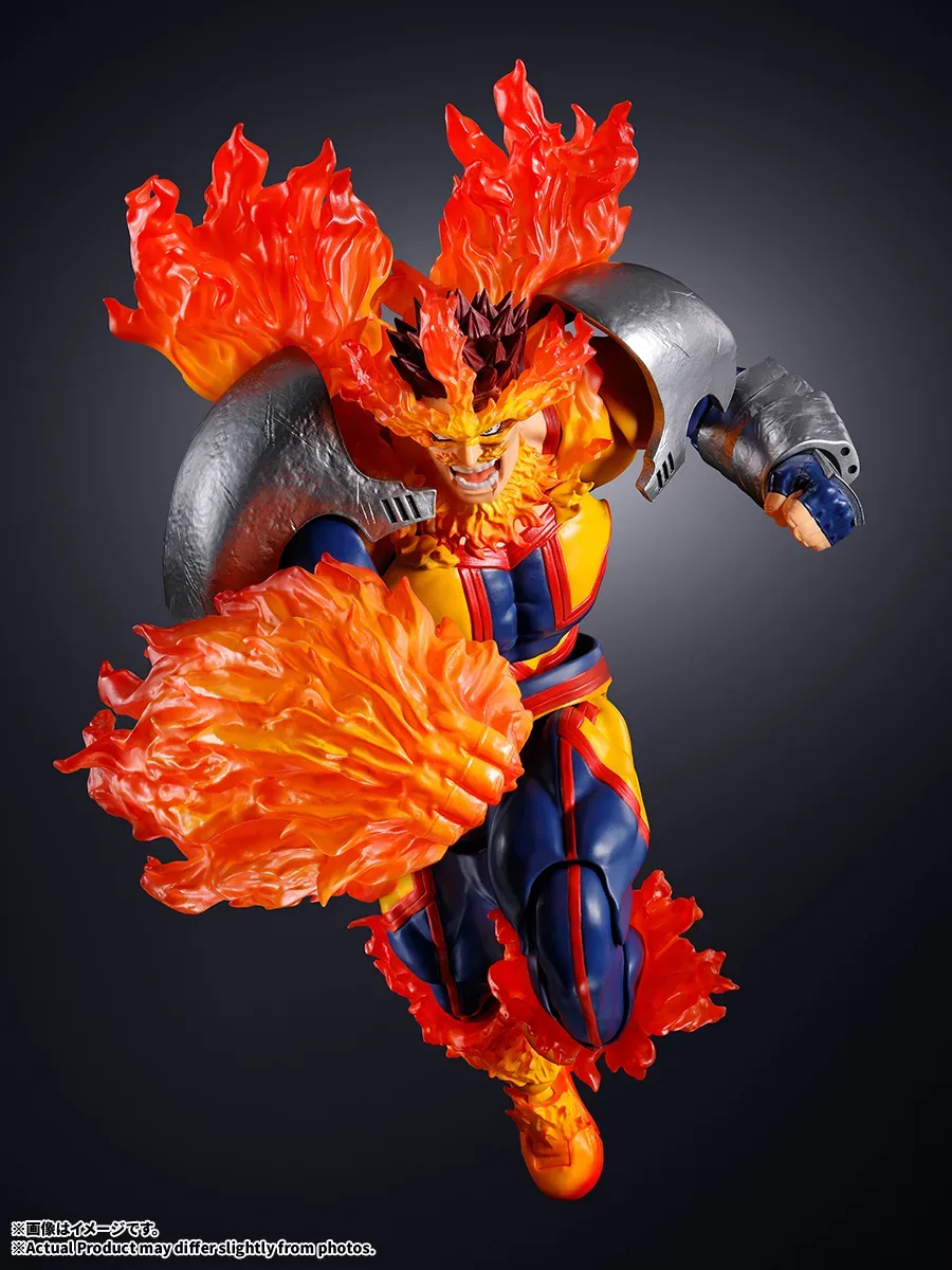 《我的英雄學院》No.1 英雄霸氣降臨!萬代 S.H.Figuarts「奮進人」可動公仔 魁梧體魄與燃燒特效震撼登場 細節特寫
