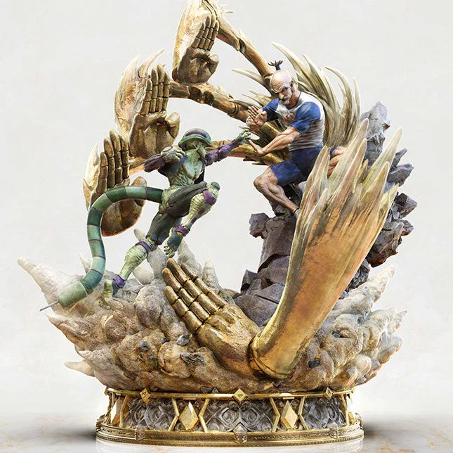 Figurama《獵人》蟻王梅路艾姆 VS 尼特羅會長「百式觀音」對決雕像 全景主視覺