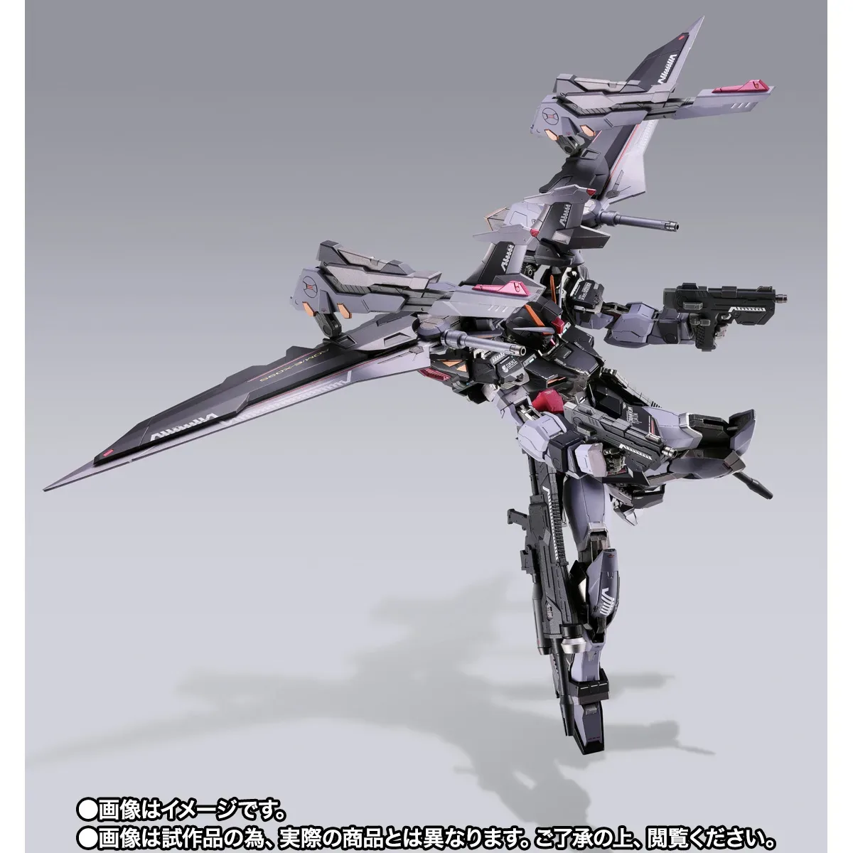 METAL BUILD《機動戰士鋼彈SEED C.E.73 -STARGAZER-》漆黑攻擊鋼彈 20 週年紀念配色合金可動模型登場 細節特寫