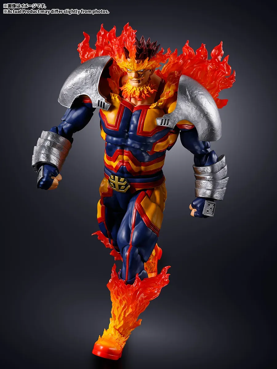 《我的英雄學院》No.1 英雄霸氣降臨!萬代 S.H.Figuarts「奮進人」可動公仔 魁梧體魄與燃燒特效震撼登場 細節特寫