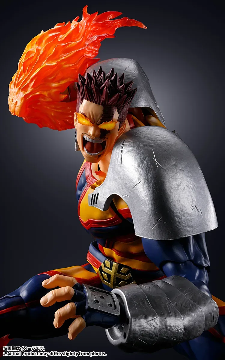 《我的英雄學院》No.1 英雄霸氣降臨!萬代 S.H.Figuarts「奮進人」可動公仔 魁梧體魄與燃燒特效震撼登場 細節特寫