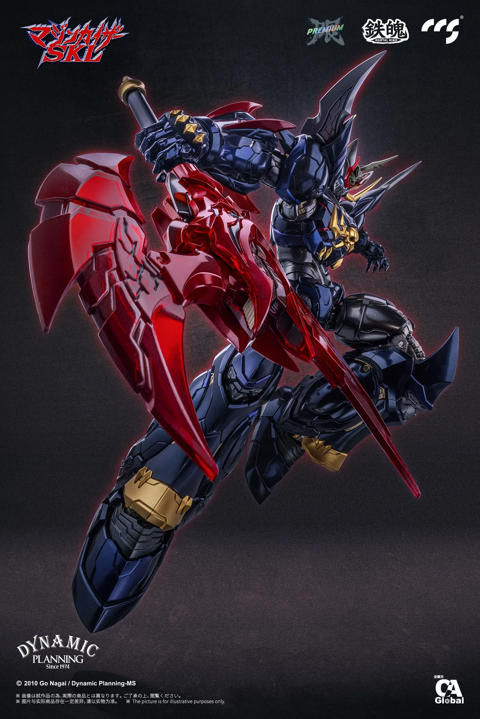 CCSTOYS 鐵魄《魔神皇帝 G》魔神凱撒 SKL(Mazinkaiser SKL)合金可動模型:旗艦工藝完全評測 細節特寫